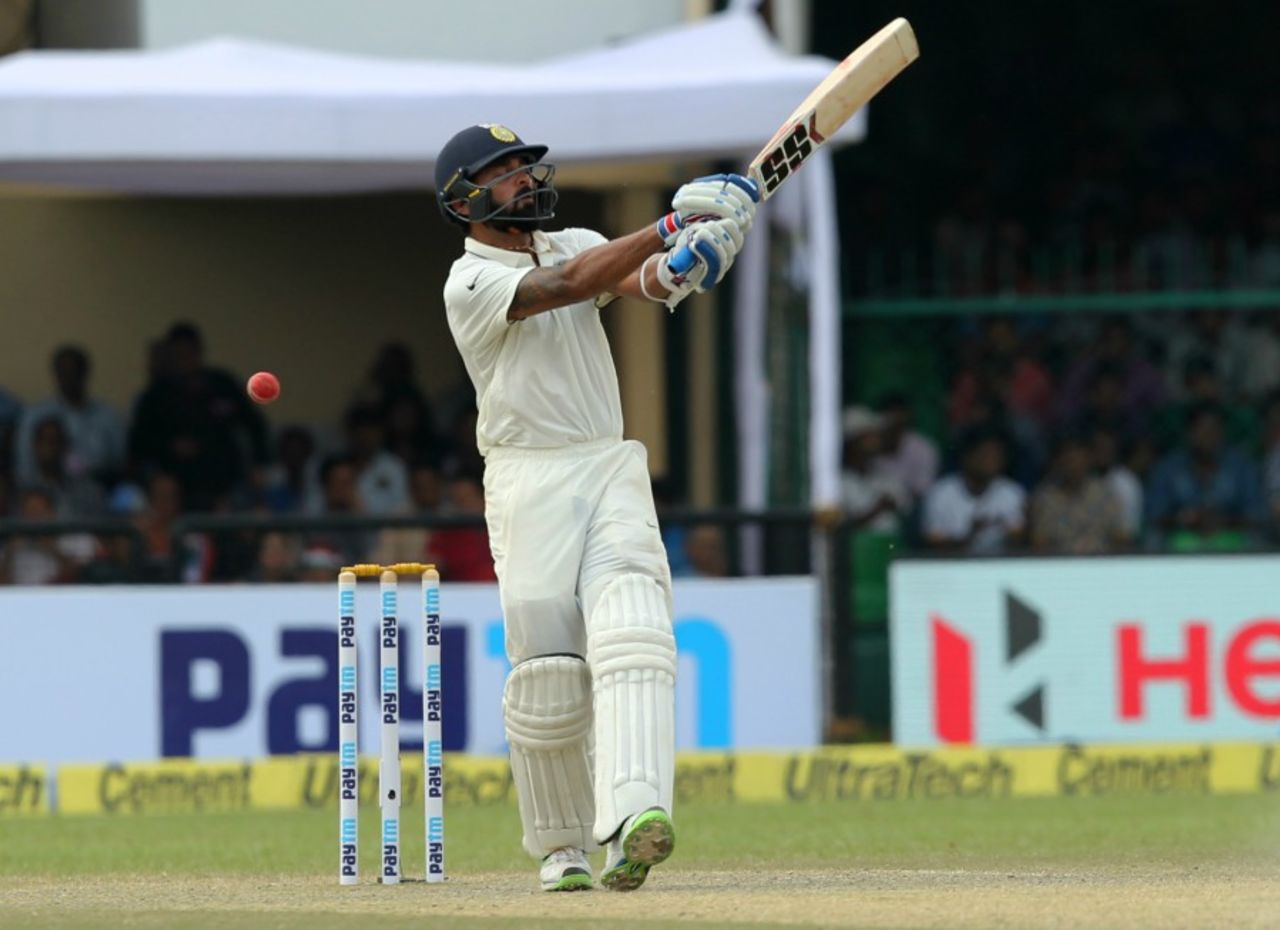 M Vijay is through his pull too early, India v New Zealand, 1st Test, Kanpur, 3rd day, September 24, 2016