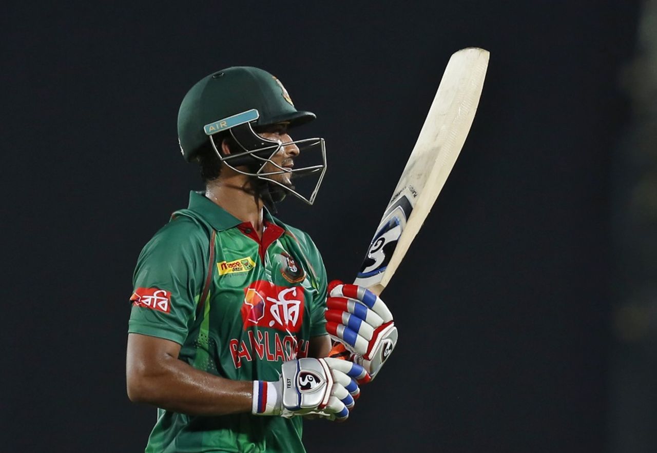 Shakib Al Hasan's wicket added to Bangladesh's late slide, Bangladesh v Afghanistan, 1st ODI, Mirpur, September 25, 2016