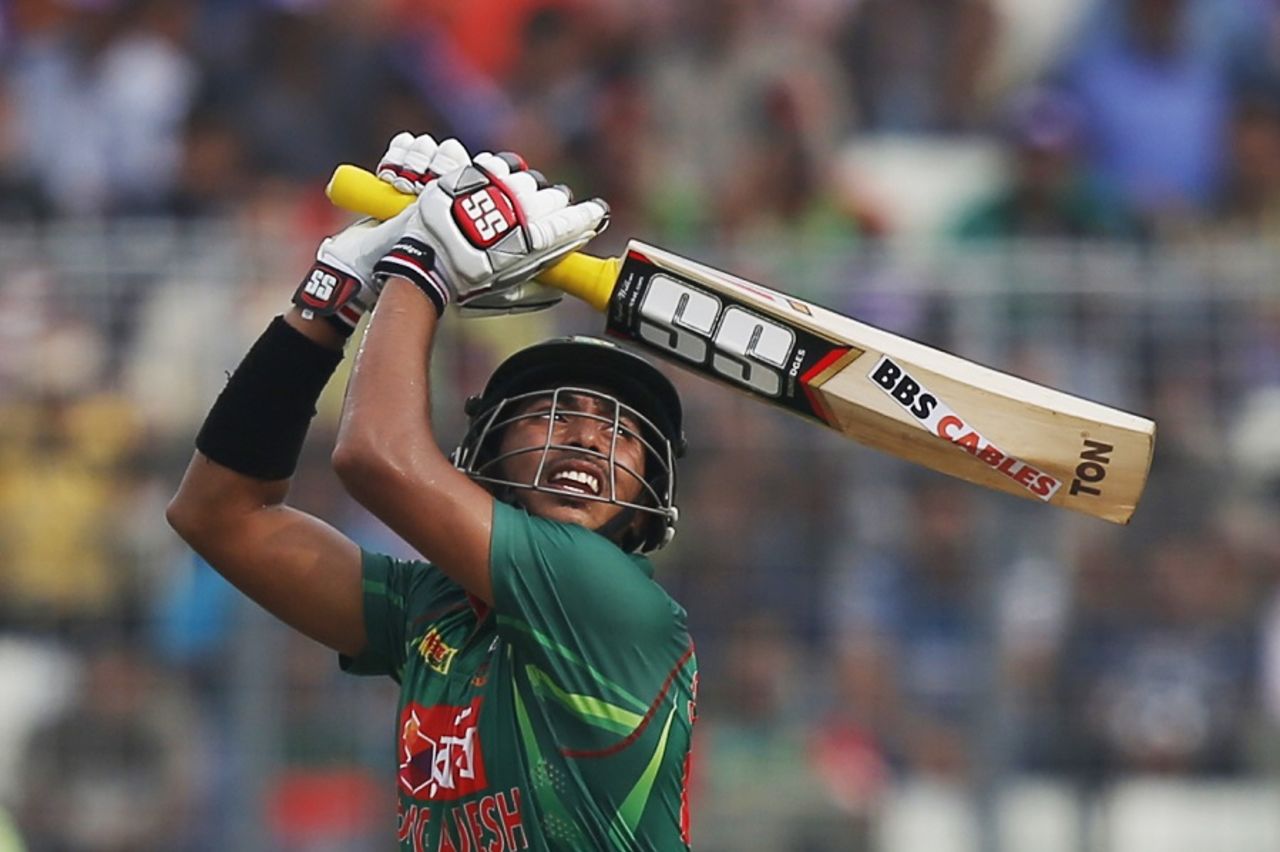 Soumya Sarkar scored a scratchy 20, Bangladesh v Afghanistan, 2nd ODI, Mirpur, September 28, 2016