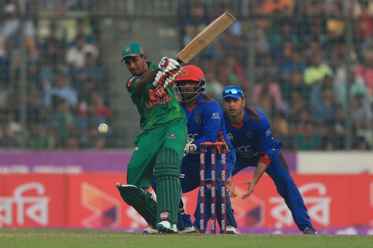 Mosaddek Hossain slammed 45 unbeaten runs to lift Bangladesh, Bangladesh v Afghanistan, 2nd ODI, Mirpur, September 28, 2016