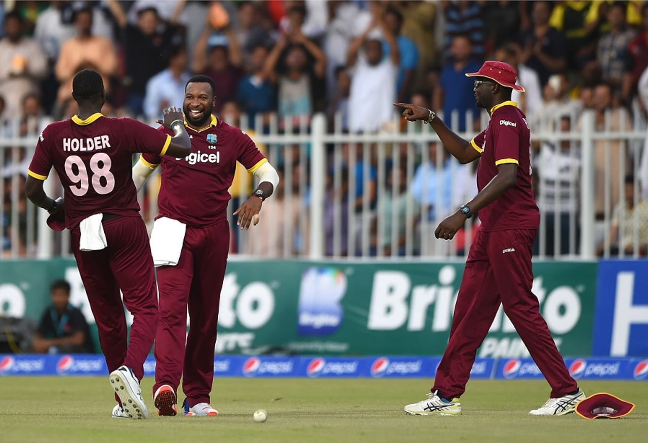 Kieron Pollard plucked a stunner to dismiss Babar Azam, Pakistan v West Indies, 1st ODI, Sharjah, September 30, 2016