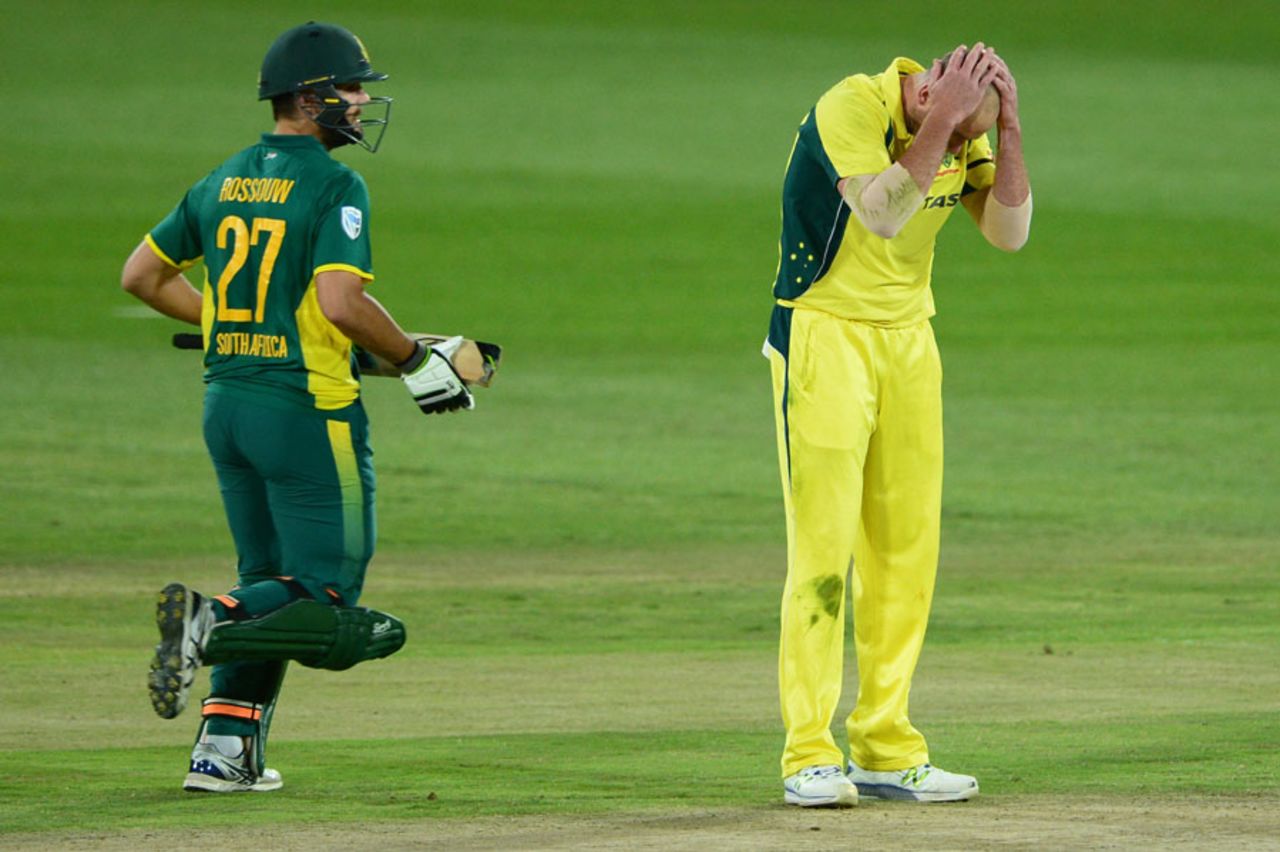 Rilee Rossouw made Australia suffer in a 145-run opening stand with Quinton de Kock, South Africa v Australia, 1st ODI, Centurion, September 30, 2016