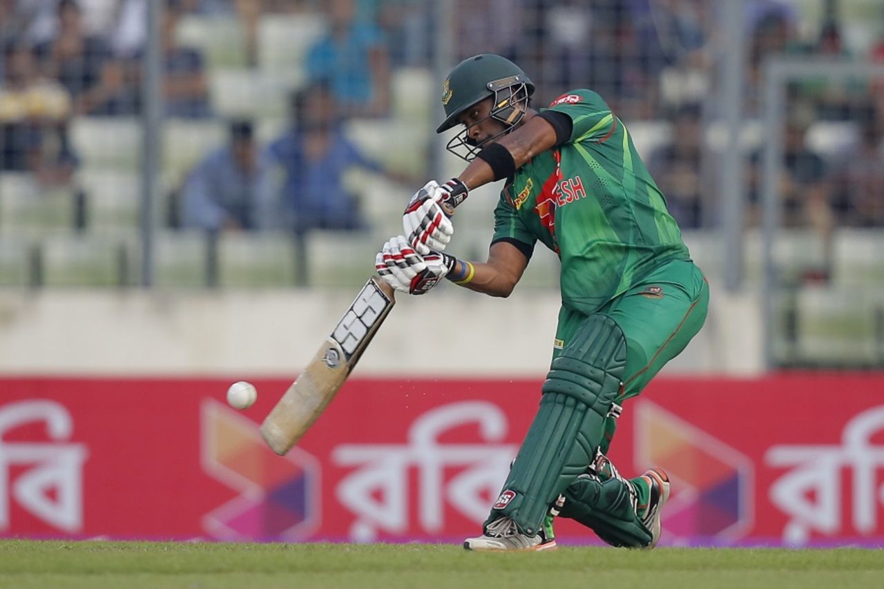 Sabbir Rahman built a strong platform with his 79-ball 65, Bangladesh v Afghanistan, 3rd ODI, Mirpur, October 1, 2016