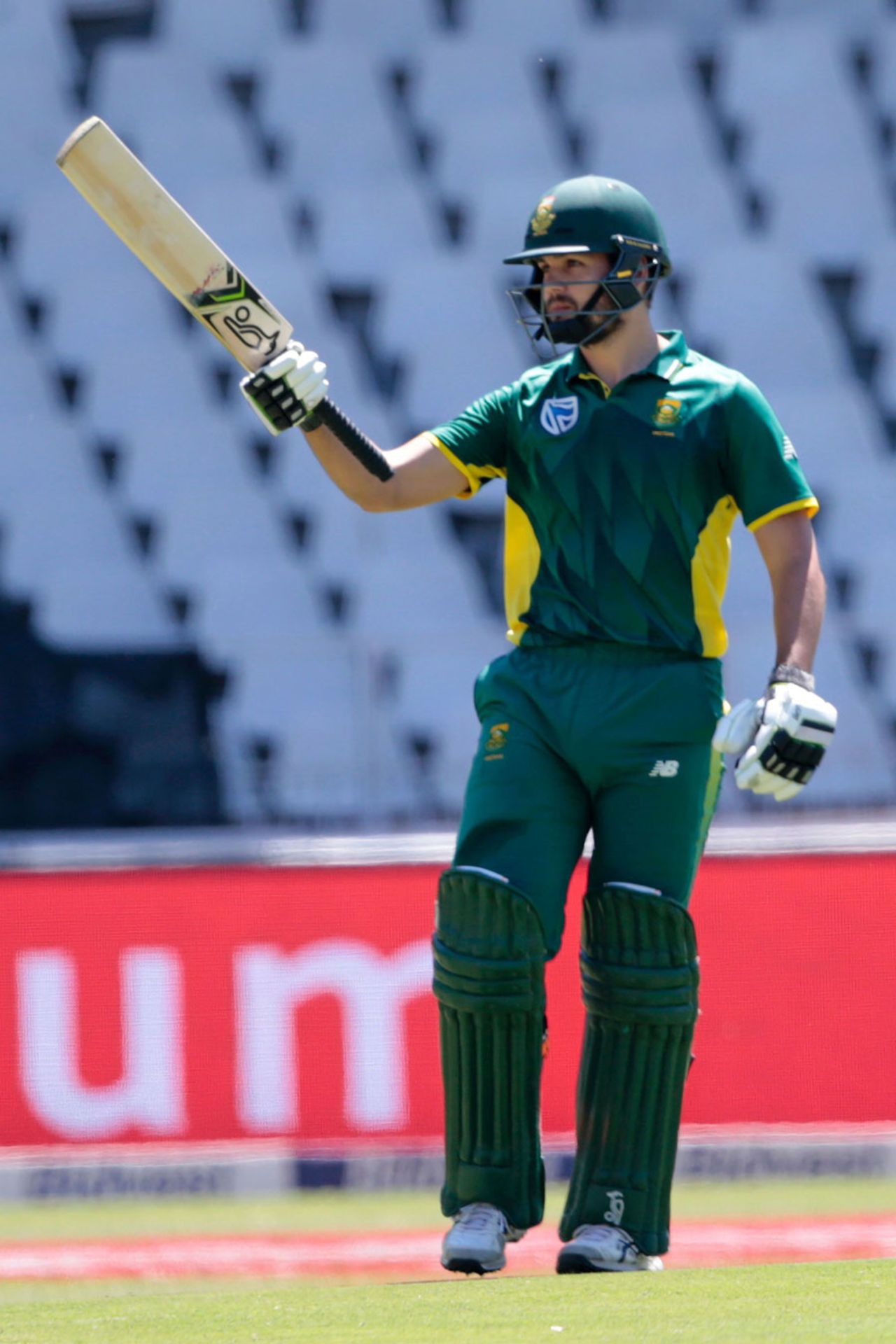 Rilee Rossouw brought up his second half-century of the series, South Africa v Australia, 2nd ODI, Johannesburg, October 2, 2016