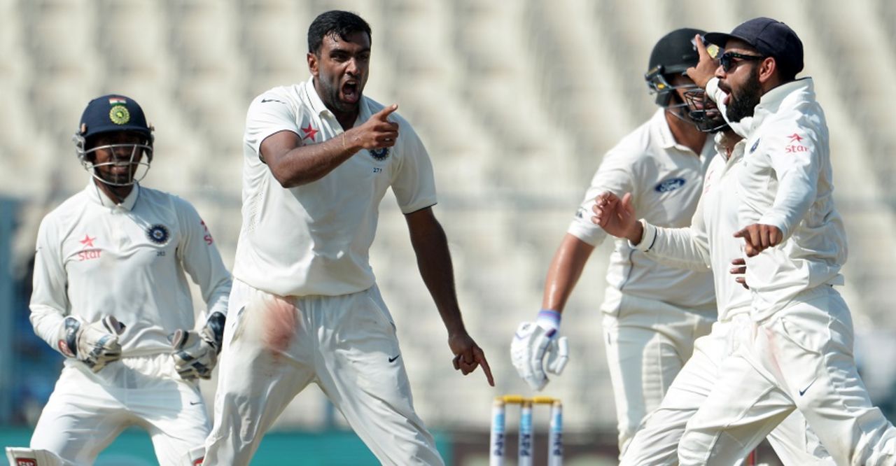 R Ashwin had Ross Taylor lbw for 4, India v New Zealand, 2nd Test, Kolkata, 4th day, October 3, 2016
