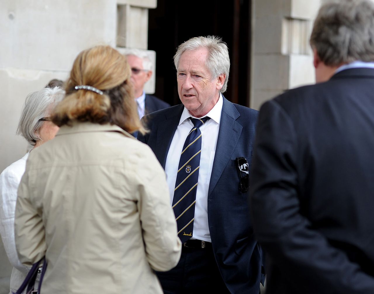 Rod Bransgrove at the memorial service for Tony Greig, London, June 24, 2013