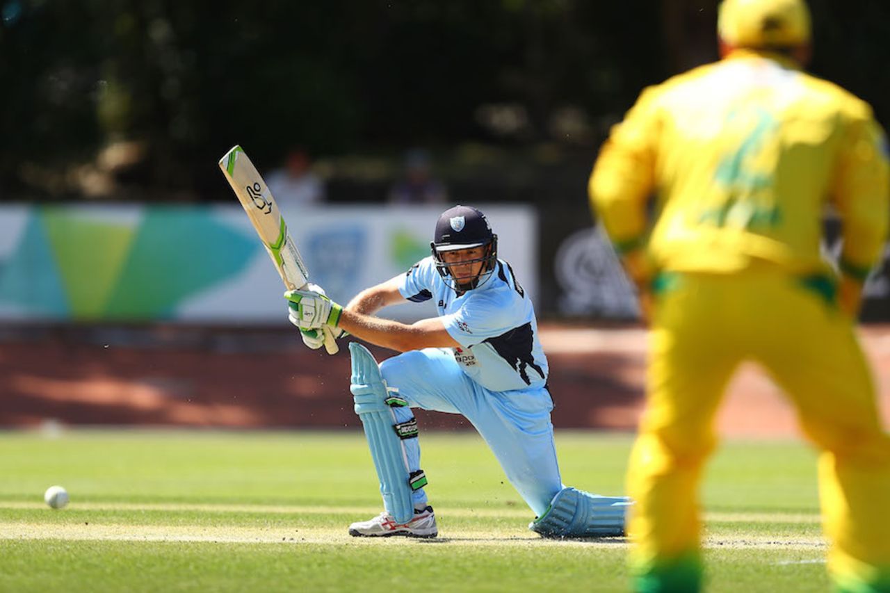 Daniel Hughes caresses the ball away, New South Wales v Cricket Australia XI, Matador Cup 2016-17, Sydney, October 7, 2016