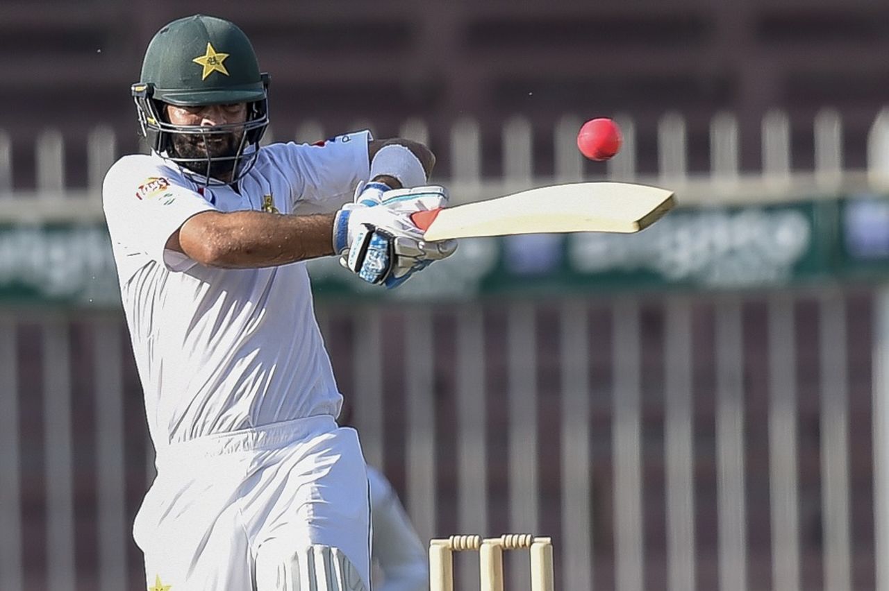 Ahmed Shehzad shapes to pull, Pakistan Cricket Board Patron's XI v West Indians, 1st day, Sharjah, October 7, 2016