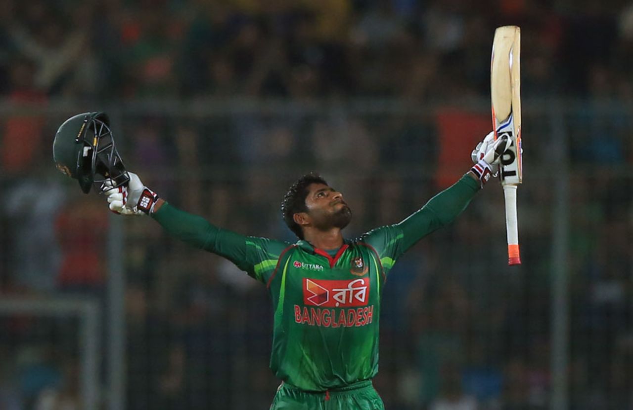 Imrul Kayes notched his second ODI hundred, Bangladesh v England, 1st ODI, Dhaka, October 7, 2016