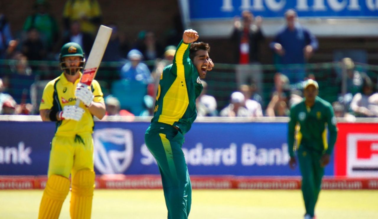 Tabraiz Shamsi finished with 10-1-36-3, South Africa v Australia, 4th ODI, Port Elizabeth, October 9, 2016