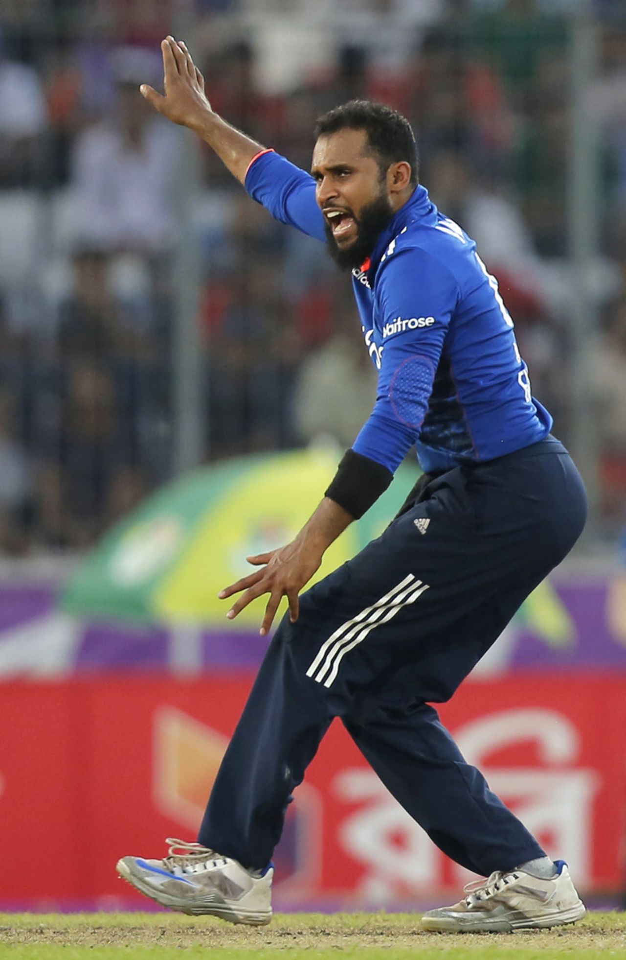 Adil Rashid picked up two key wickets, Bangladesh v England, 2nd ODI, Mirpur, October 9, 2016