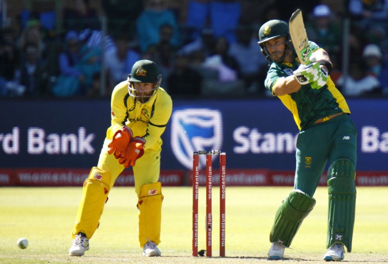 Faf du Plessis made another fifty, South Africa v Australia, 4th ODI, Port Elizabeth, October 9, 2016