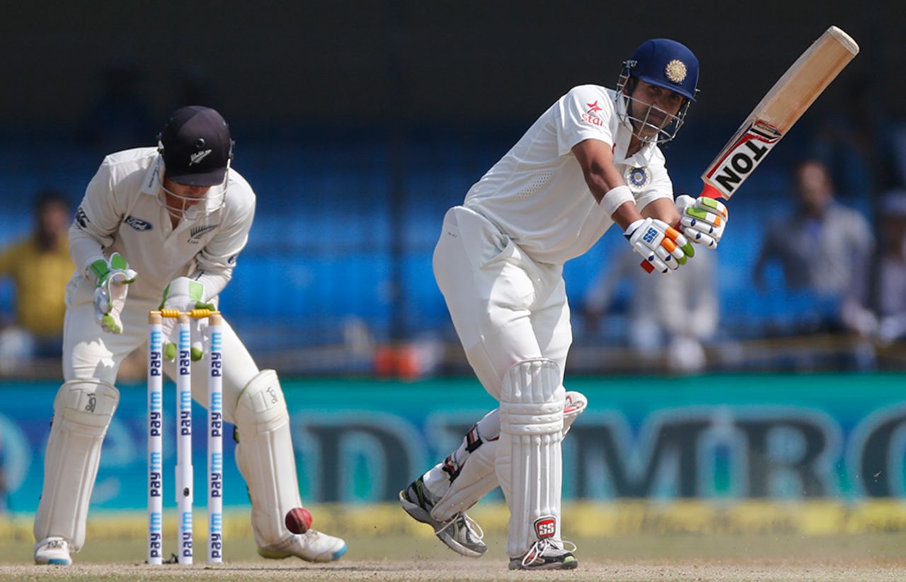 Gautam Gambhir plays a deft flick, India v New Zealand, 3rd Test, Indore, 4th day, October 11, 2016
