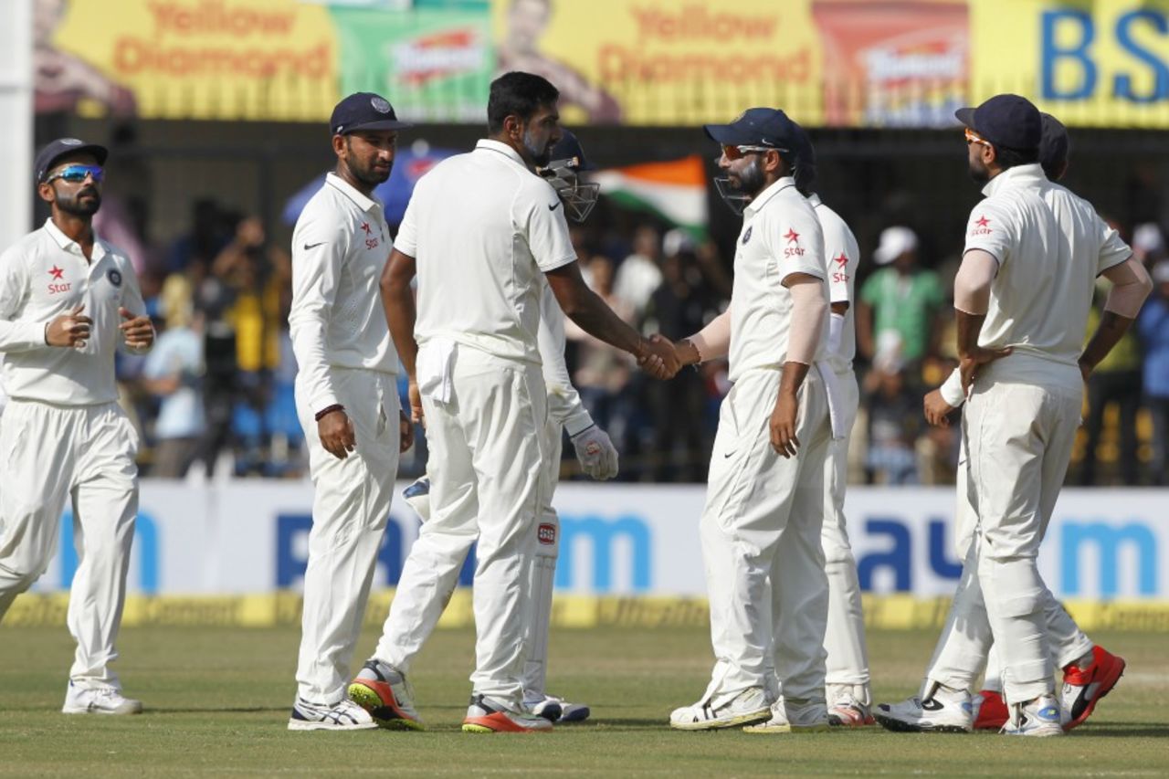 R Ashwin was in the wickets again, India v New Zealand, 3rd Test, Indore, 4th day, October 11, 2016