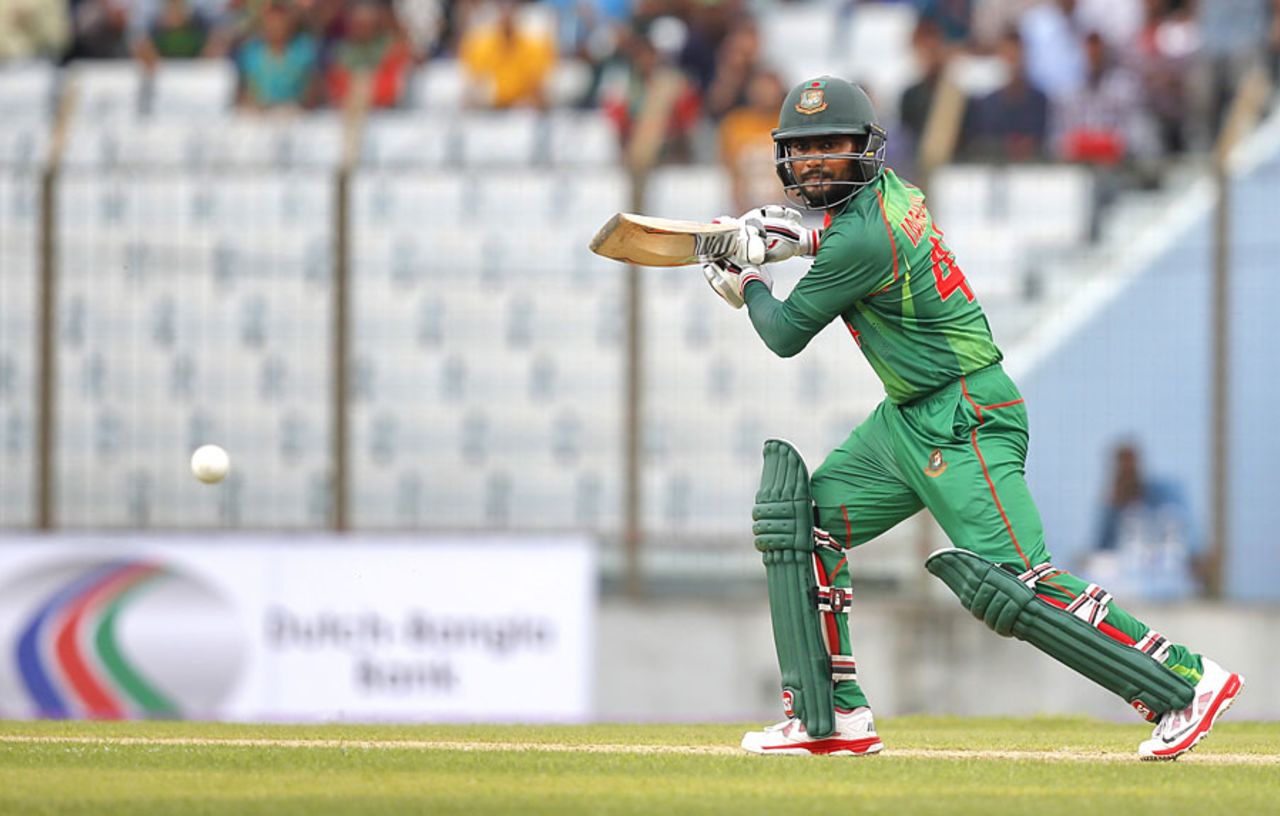 Imrul Kayes plays through the off side, Bangladesh v England, 3rd ODI, Chittagong, October 12, 2016