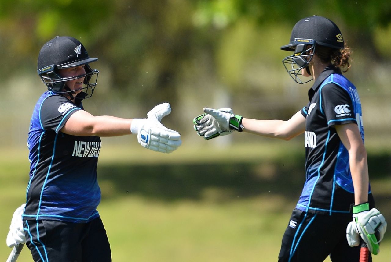 Rachel Priest and Amy Satterthwaite shared a 139-run partnership, South Africa v New Zealand, 4th women's ODI, Paarl, October 17, 2016