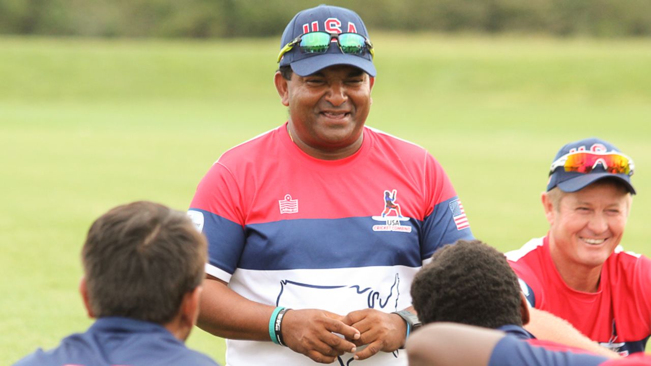 Pubudu Dassayanake enjoys a USA win over Marylebone Cricket Club, USA v MCC XI, Indianapolis, September 18, 2016