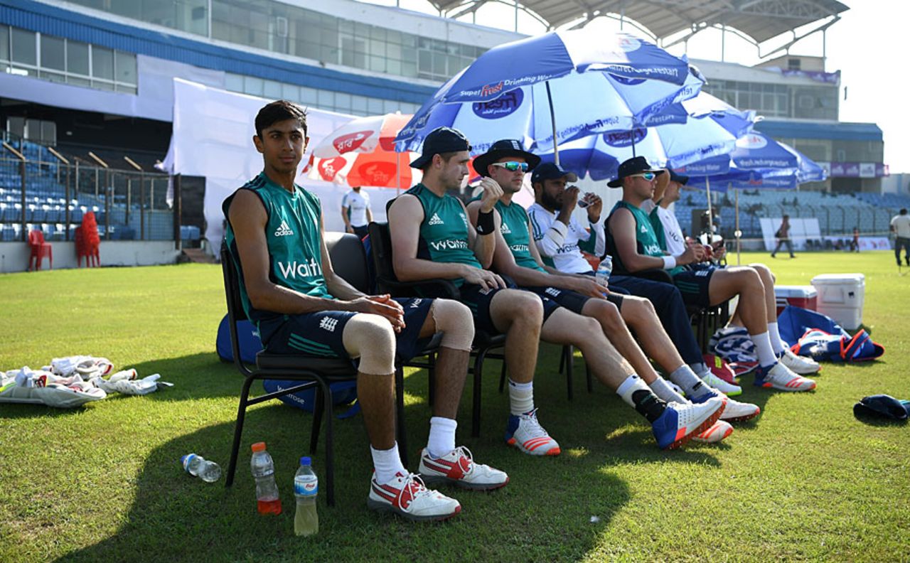 Haseeb Hameed had to wait his turn for a net, Chittagong, October 19, 2016