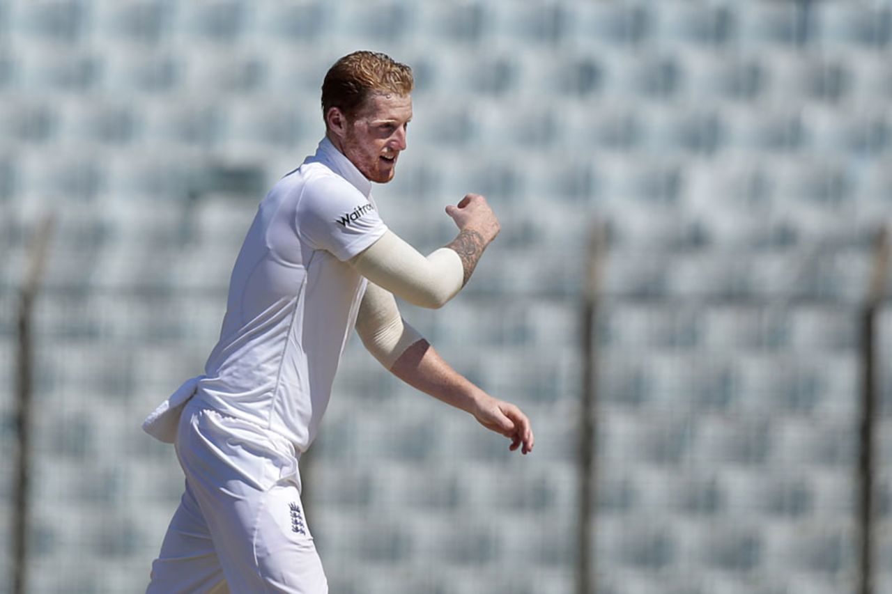 Ben Stokes cleaned up Bangladesh's first innings, Bangladesh v England, 1st Test, Chittagong, 3rd day, October 22, 2016
