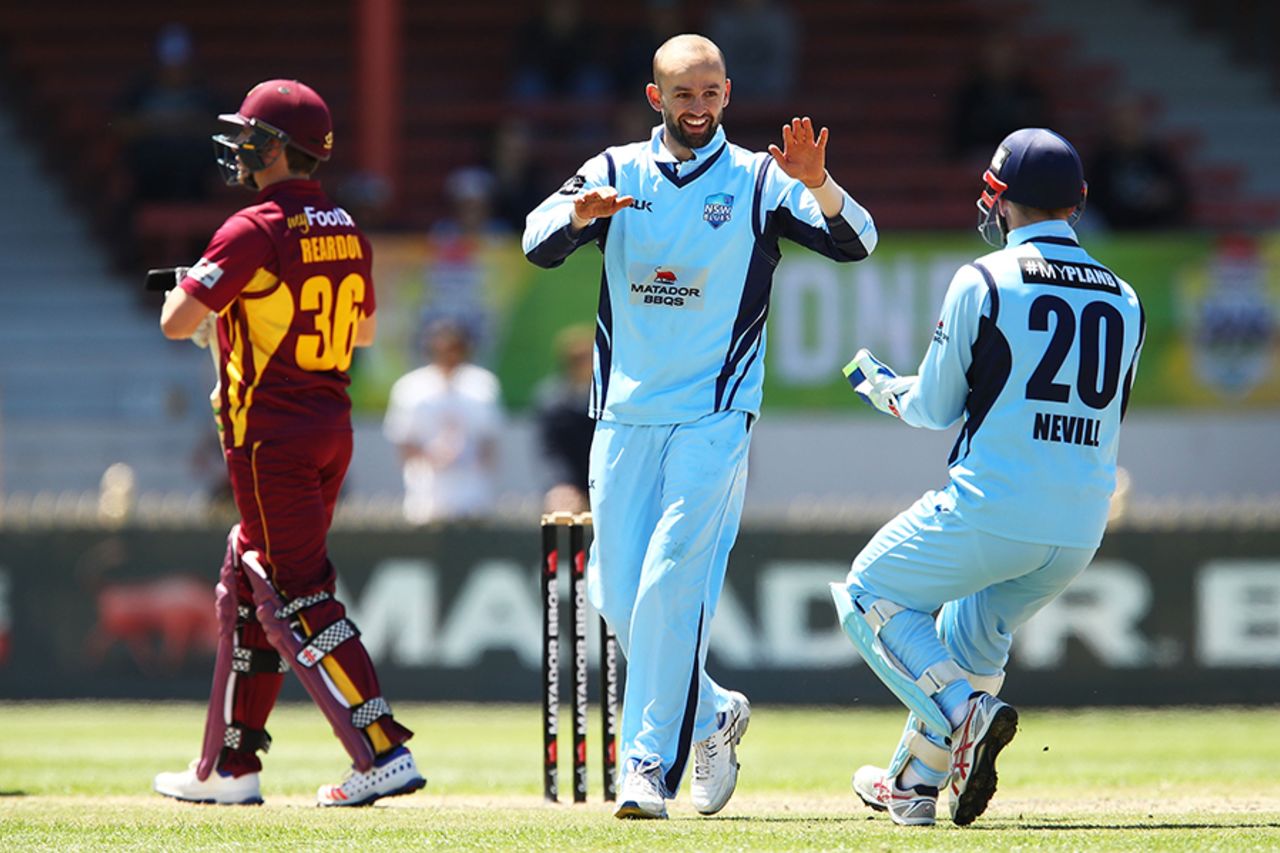 Nathan Lyon had miserly returns of 10-3-10-4, New South Wales v Queensland, Matador Cup 2016-17, final, Sydney, October 23, 2016