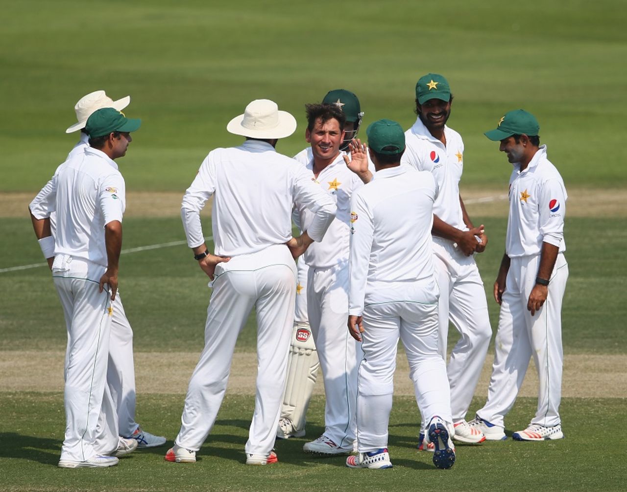 Yasir Shah dismissed last man Shannon Gabriel to finish with 4 for 86 , Pakistan v West Indies, 2nd Test, Abu Dhabi, 3rd day, October 23, 2016