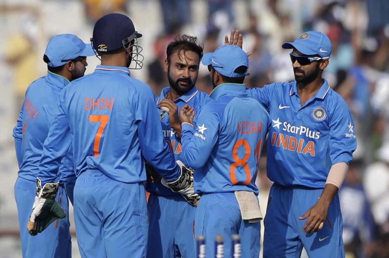 Amit Mishra took 2 for 46 in 10 overs, India v New Zealand, 3rd ODI, Mohali, October 23, 2016
