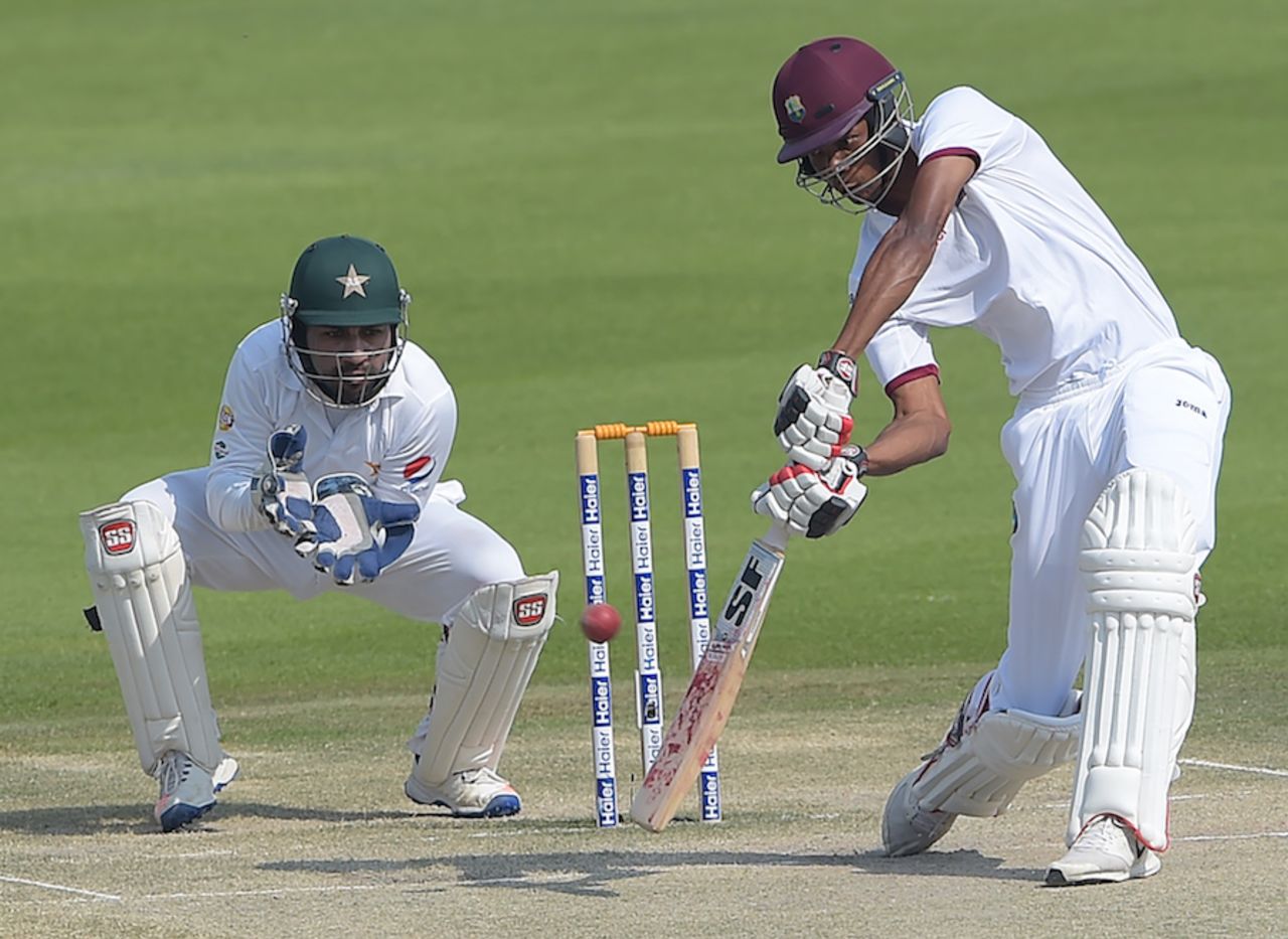 Roston Chase batted 86 balls for 20 runs, Pakistan v West Indies, 2nd Test, Abu Dhabi, 5th day, October 25, 2016