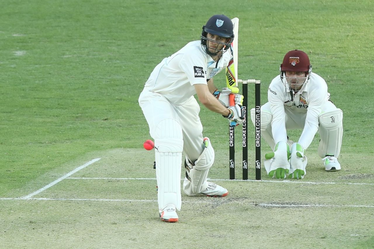 Kurtis Patterson shared a 228-run stand with Steven Smith, Queensland v New South Wales, Sheffield Shield 2016-17, 1st day, Brisbane, October 25, 2016