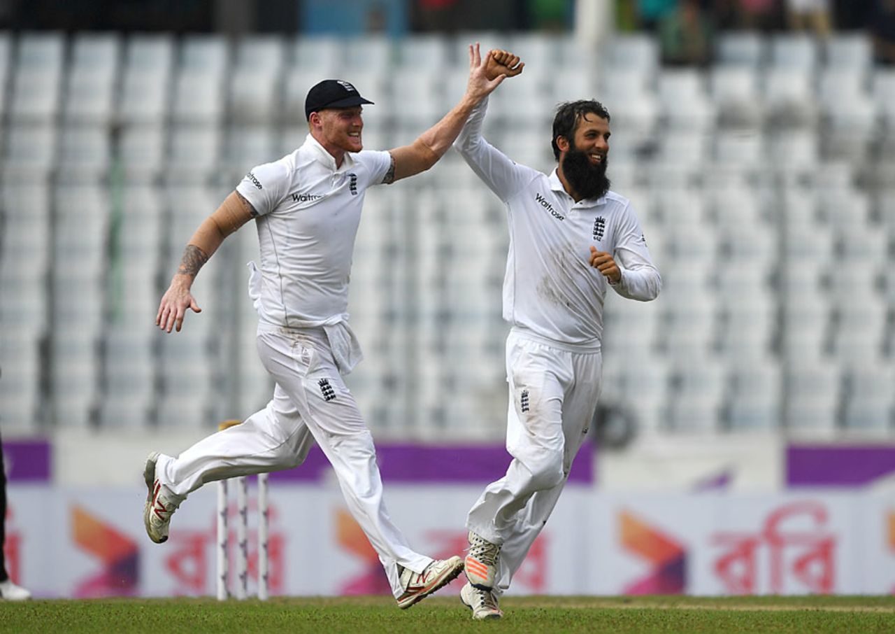 Moeen Ali and Ben Stokes combined to dismantle Bangladesh, Bangladesh v England, 2nd Test, Mirpur, 1st day, October 28, 2016