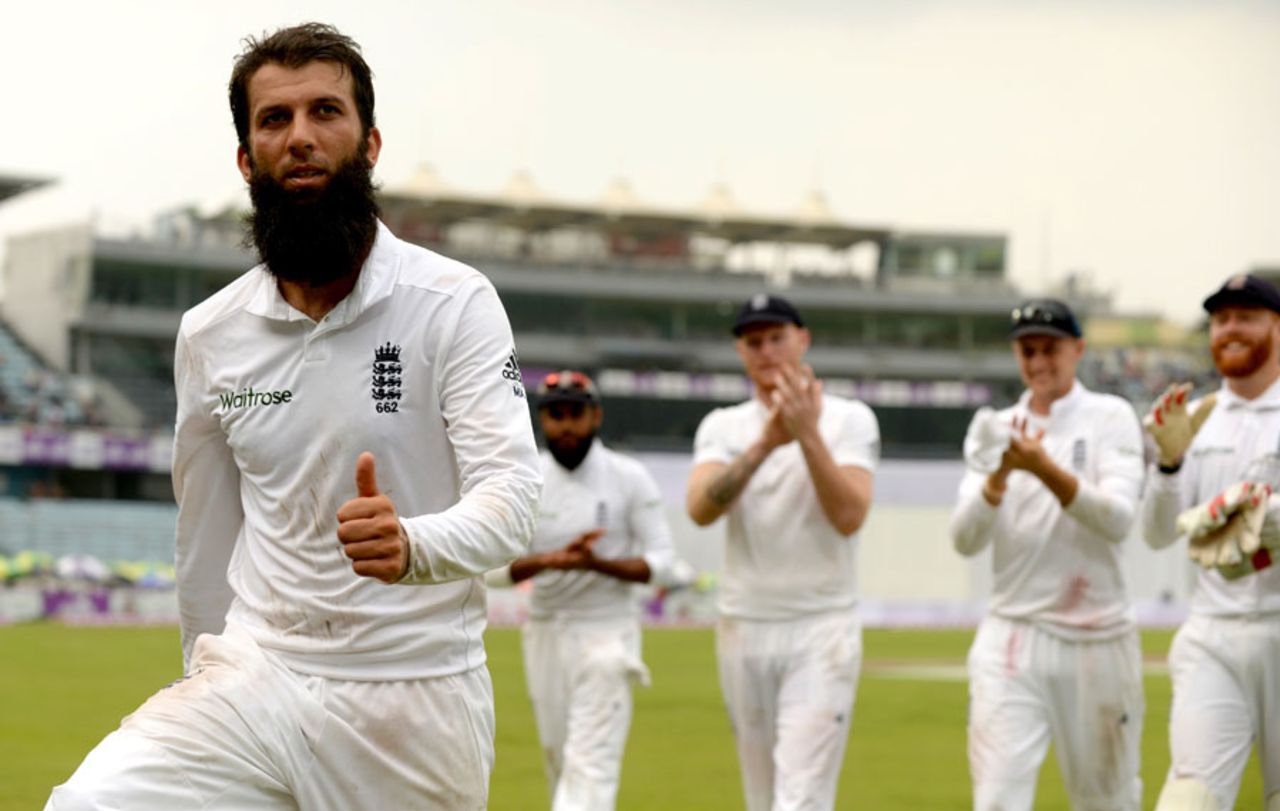 Moeen Ali claimed a five-wicket haul, Bangladesh v England, 2nd Test, Mirpur, 1st day, October 28, 2016