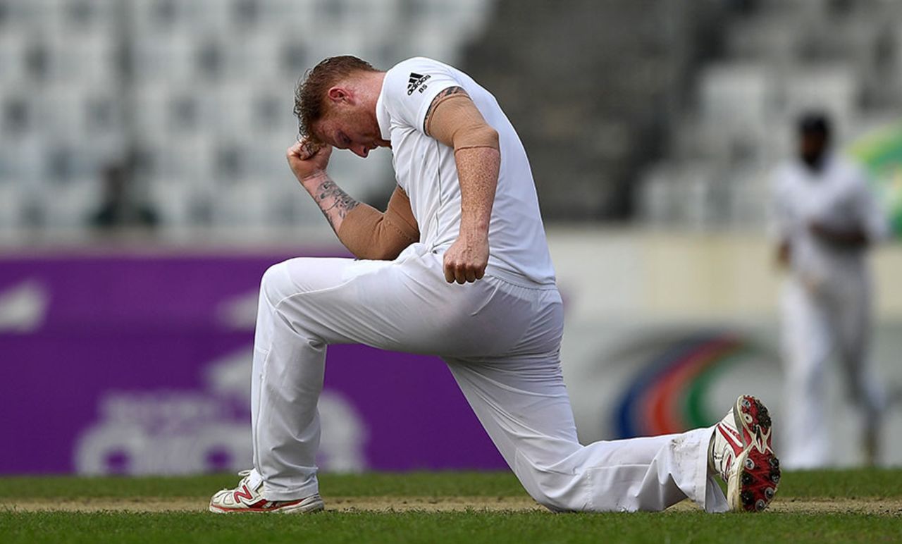 Ben Stokes takes a bow after his dismissal of Mahmudullah, Bangladesh v England, 2nd Test, Mirpur, 1st day, October 28, 2016