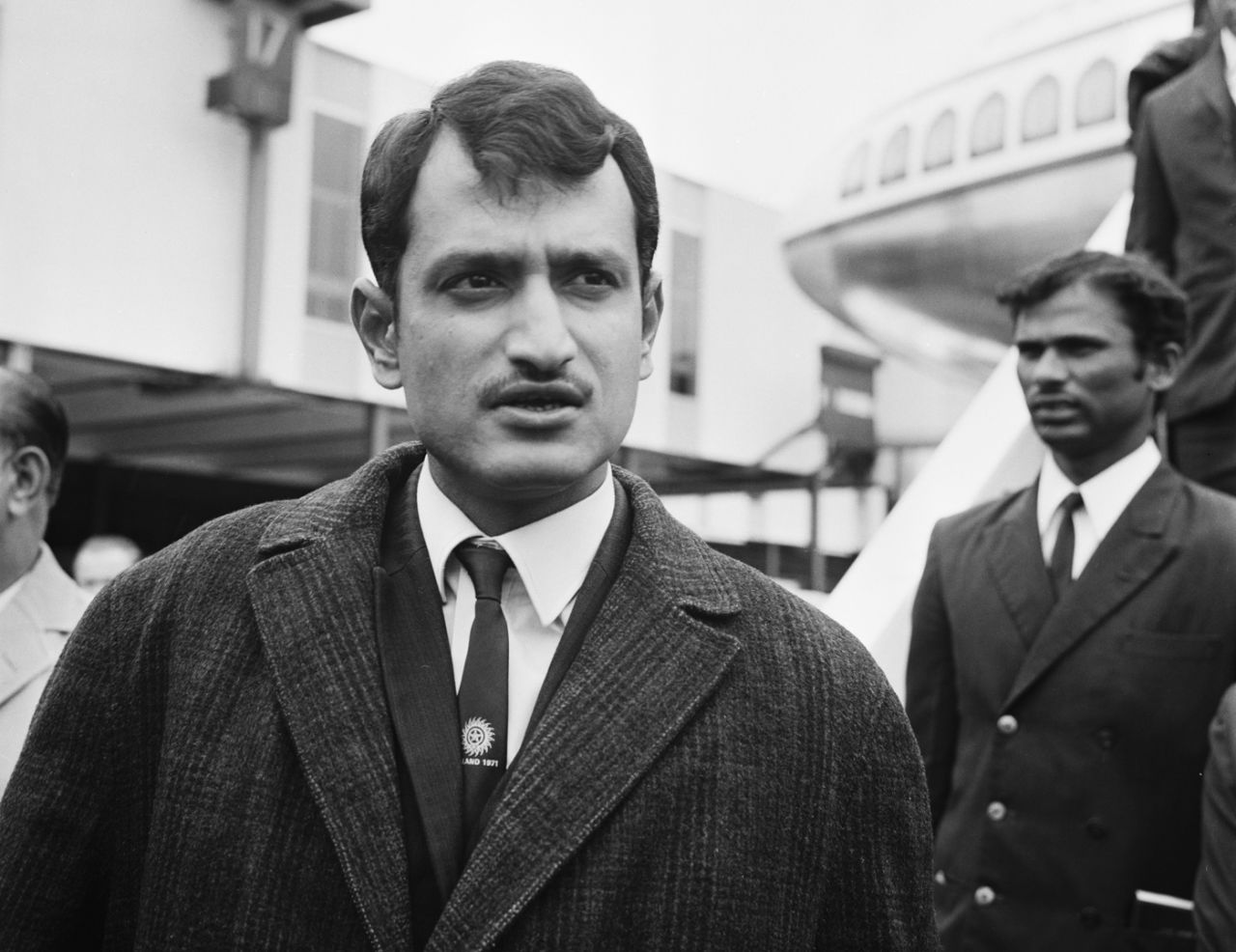 Ajit Wadekar and the Indian squad arrrive in London for the tour of England, June 18, 1971