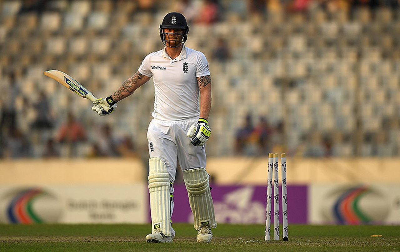 Ben Stokes was bowled by Shakib Al Hasan, Bangladesh v England, 2nd Test, Mirpur, 3rd day, October 30, 2016