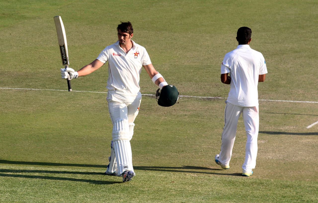 Graeme Cremer recorded a maiden Test century, Zimbabwe v Sri Lanka, 1st Test, Harare, 3rd day, October 31, 2016