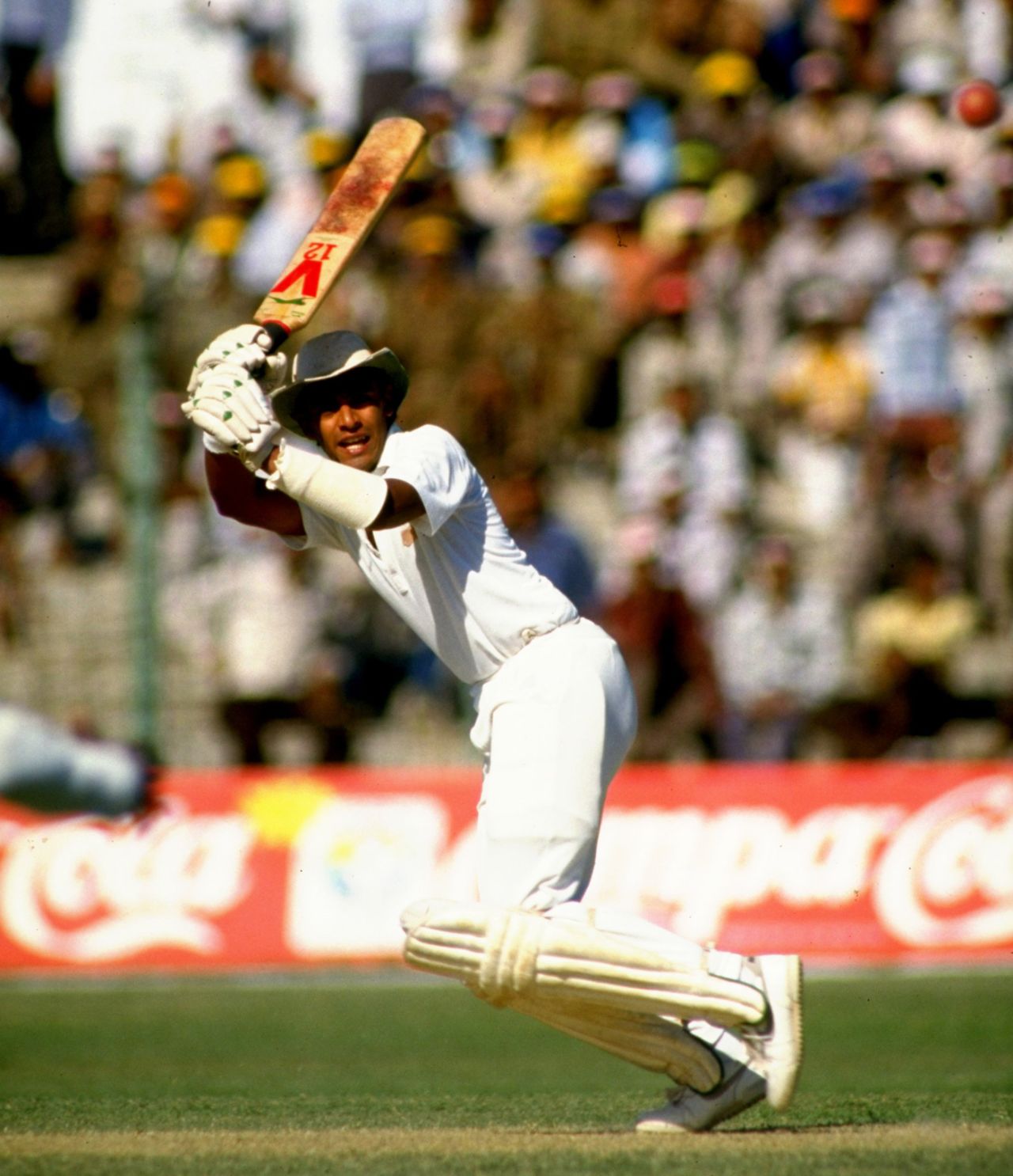Ranjan Madugalle plays a shot, Sri Lanka v West Indies, World Cup, Kanpur, October 21, 1987