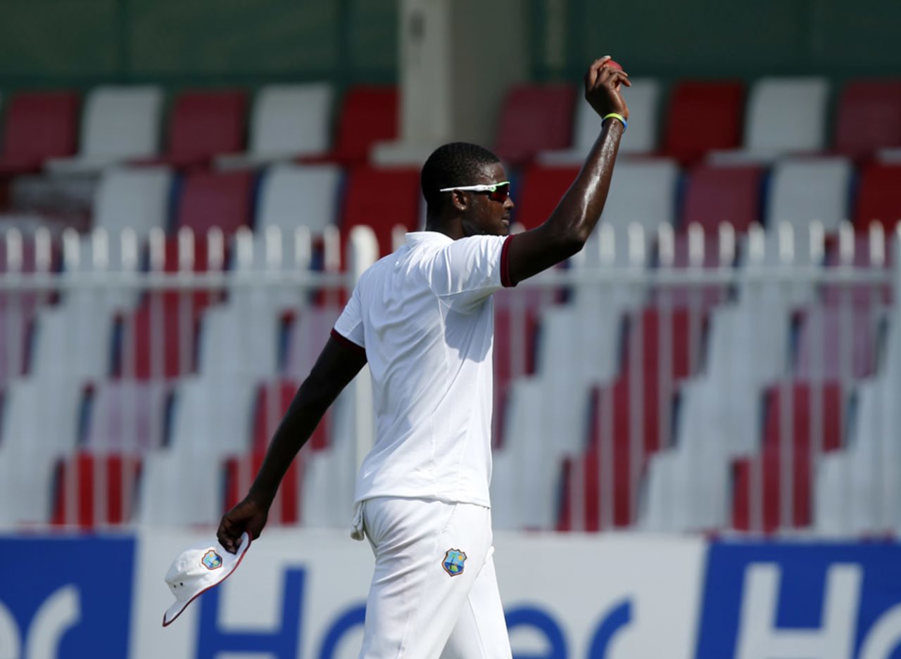 Jason Holder walks off after completing his first five-for, Pakistan v West Indies, 3rd Test, Sharjah, 4th day, November 2, 2016