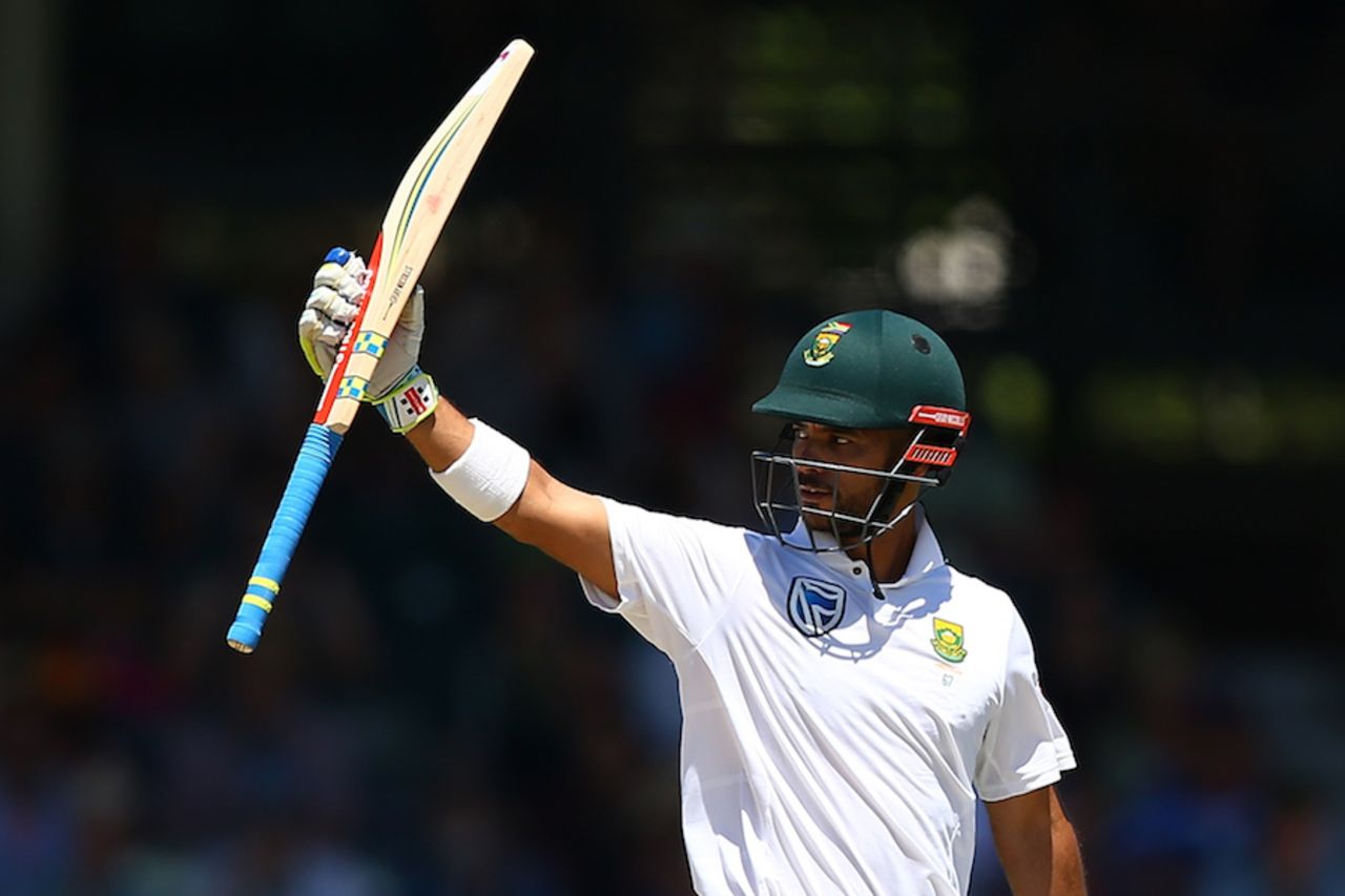 JP Duminy brought up his half-century off 90 balls, Australia v South Africa, 1st Test, Perth, 3rd day, November 5, 2016
