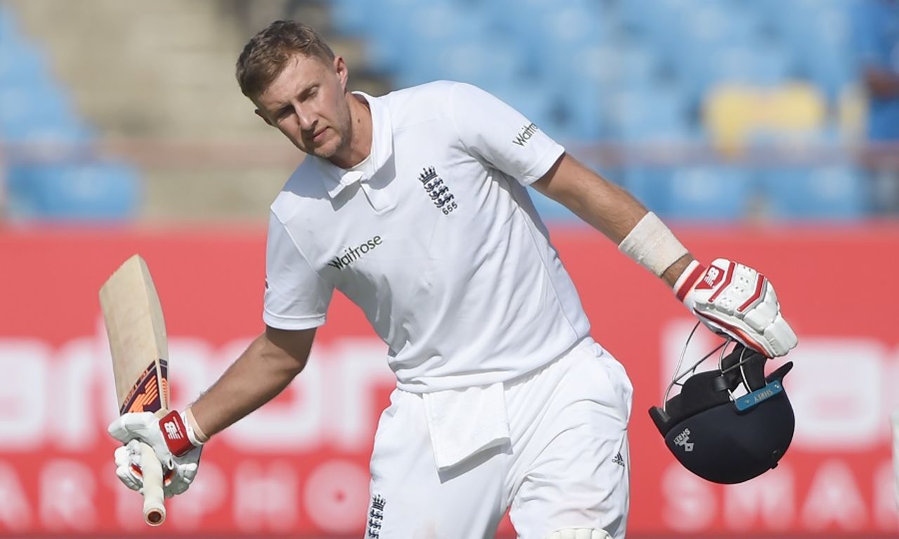Joe Root brought up his 11th Test century, India v England, 1st Test, Rajkot, 1st day, November 9, 2016