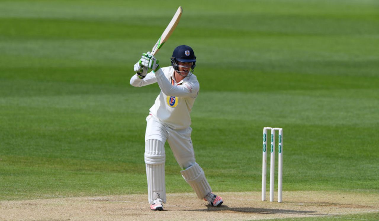 Keaton Jennings in action for Durham, Warwickshire v Durham, Specsavers Championship Division One, May 24, 2016