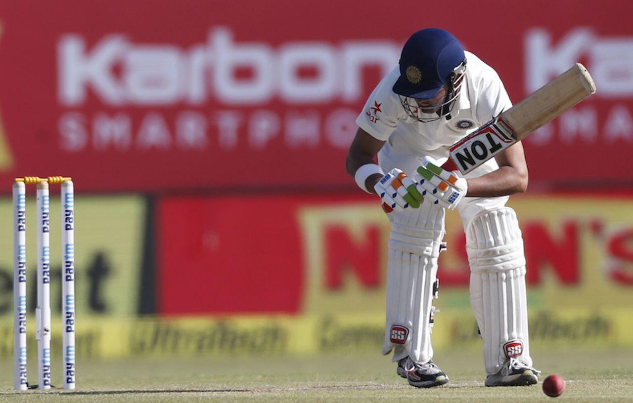 Gautam Gambhir was lbw after moving too far across his crease, India v England, 1st Test, Rajkot, 3rd day, November 11, 2016