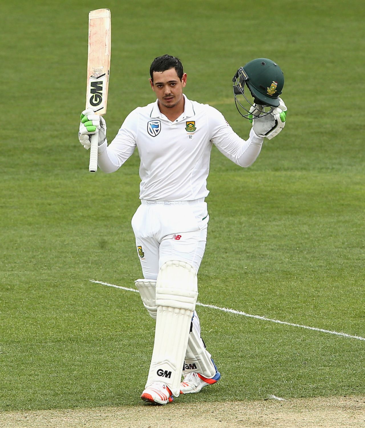 Quinton de Kock scored his second Test hundred, Australia v South Africa, 2nd Test, Hobart, 3rd day, November 14, 2016