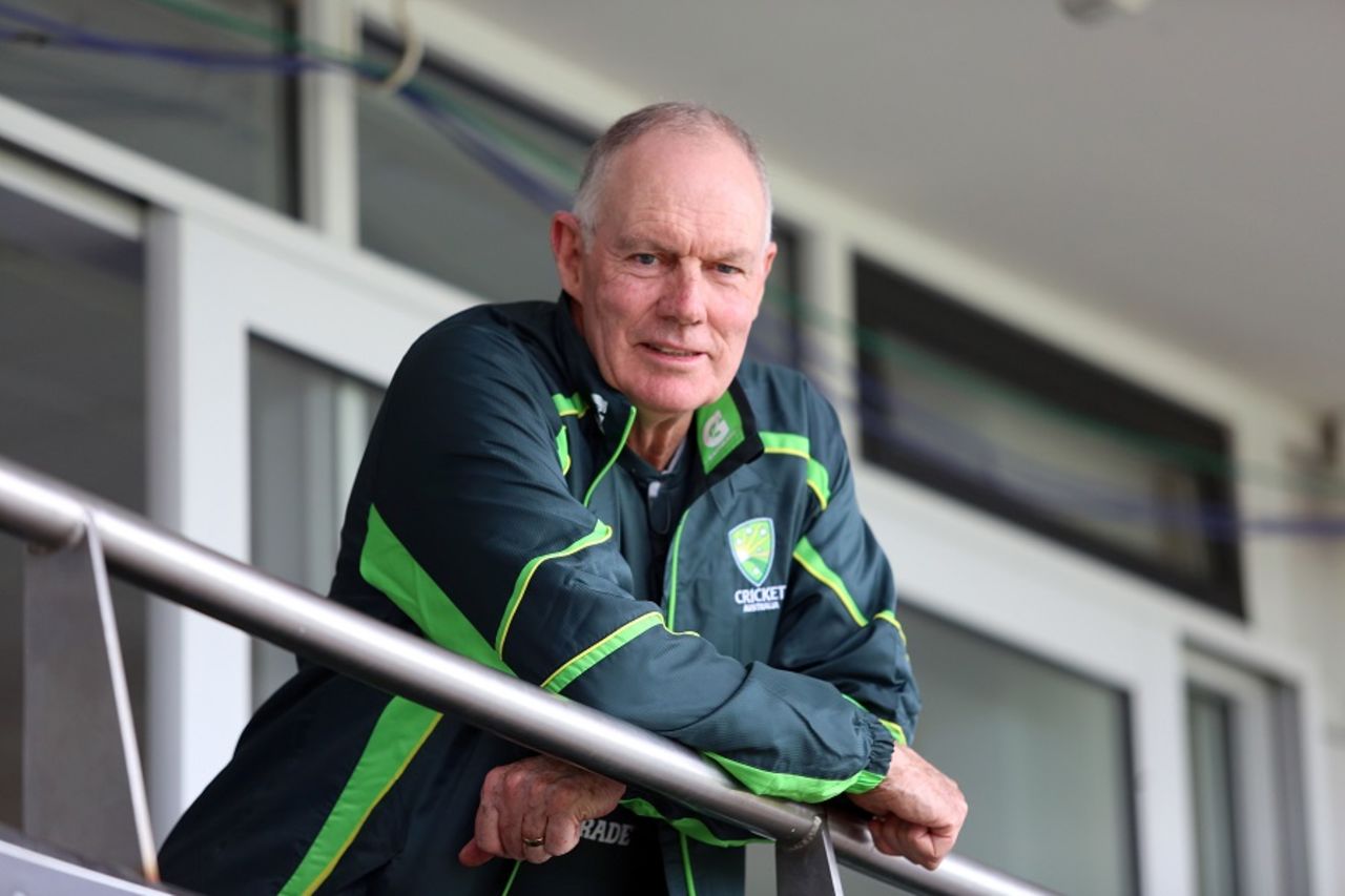 Greg Chappell watches over Australia U-19s, England U-19s v Australia U-19s, Youth Test, Chester-le-Street, 2nd day, August 5, 2015