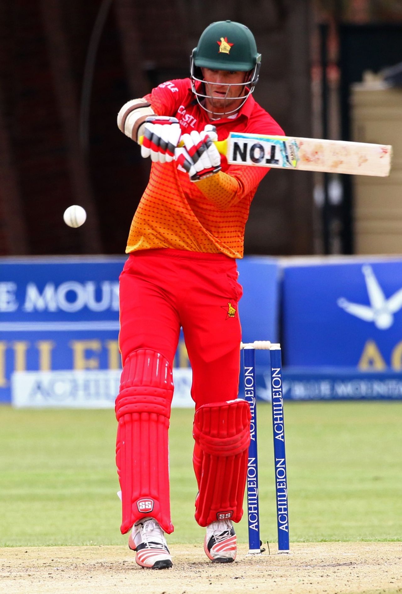 Craig Ervine pulls one, Zimbabwe v West Indies, tri-nation series, Bulawayo, November 19, 2016