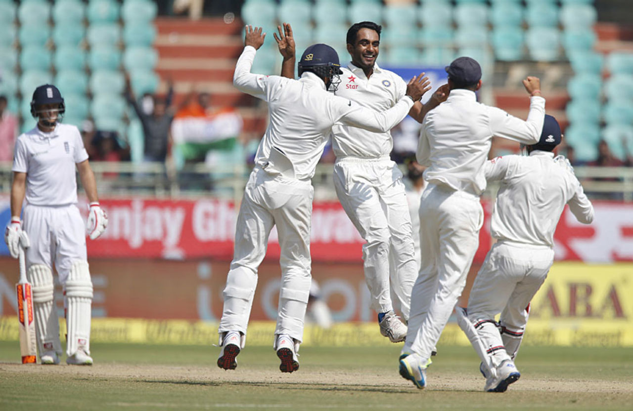 Jayant Yadav produced a wonderful delivery to remove Ben Stokes, India v England, 2nd Test, Visakhapatnam, 5th day, November 21, 2016