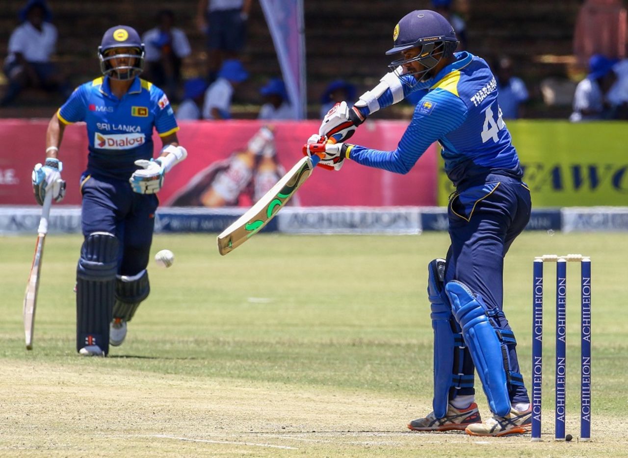 Upul Tharanga's cameo took Sri Lanka to their highest ODI total against West Indies, Sri Lanka v West Indies, tri-series, Bulawayo, November 23, 2016