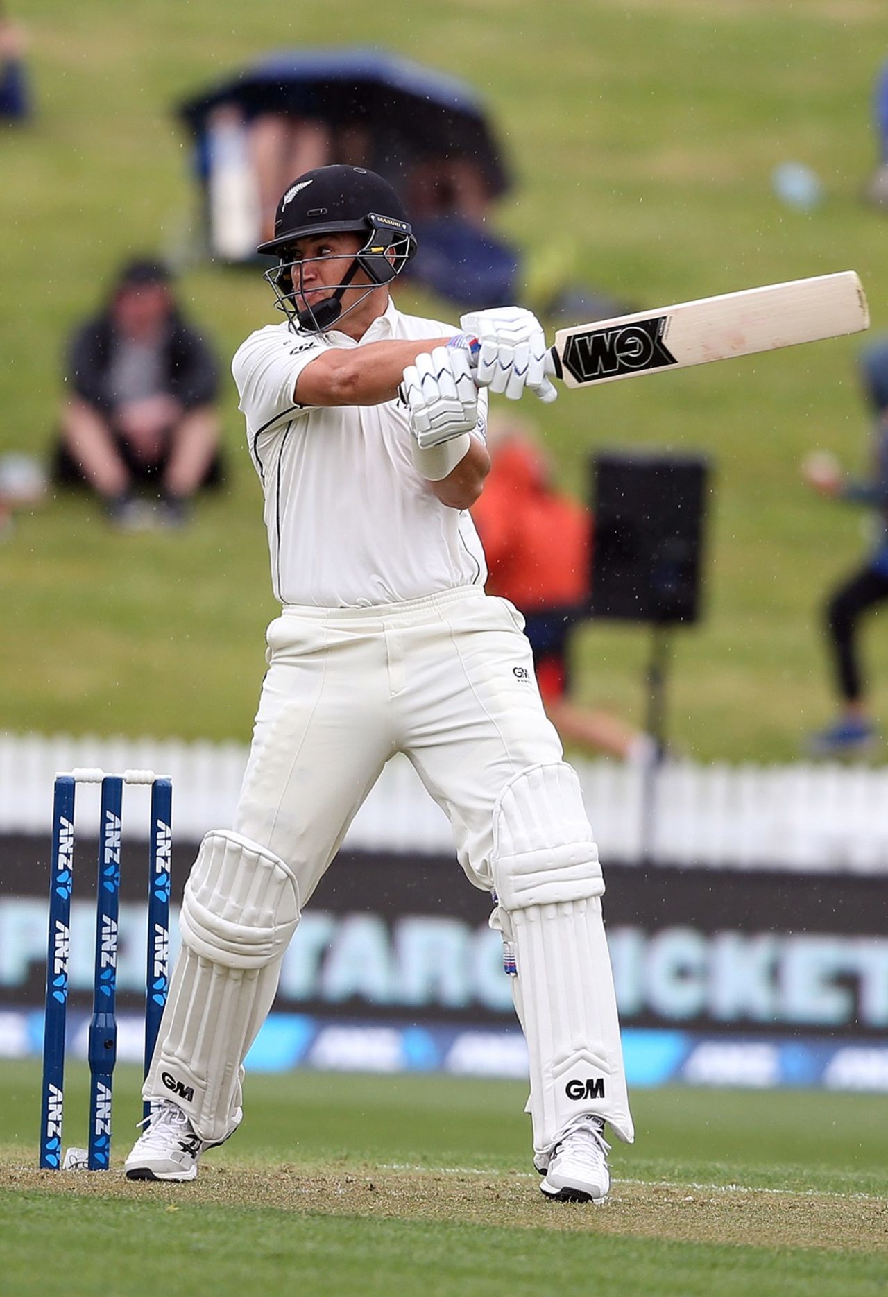Ross Taylor thumps a cut, New Zealand v Pakistan, 2nd Test, Hamilton, 1st day, November 25, 2016