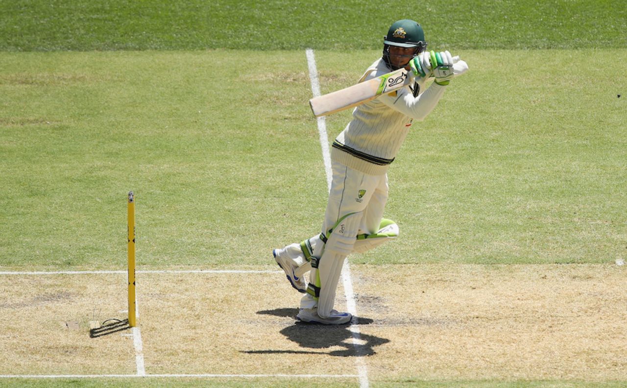 Usman Khawaja passed fifty on the second afternoon, Australia v South Africa, 3rd Test, Adelaide, 2nd day, November 25, 2016