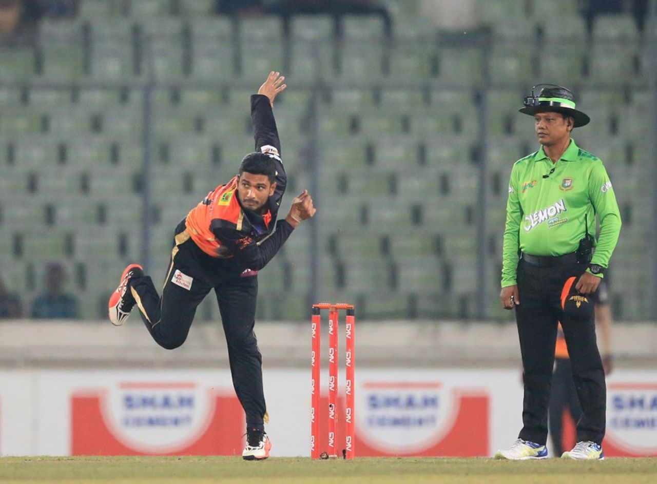 Mahmudullah returned figures of seven runs in two overs, Khulna Titans v Rajshahi Kings, Bangladesh Premier League, Mirpur, November 26, 2016