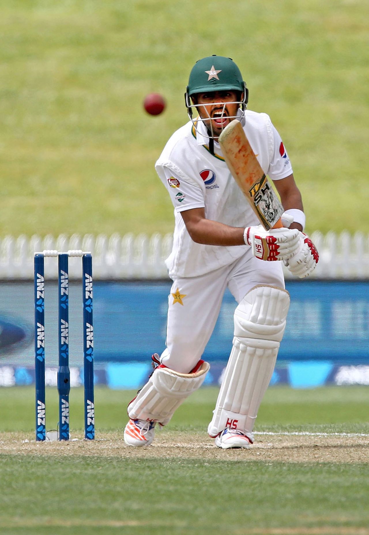 Babar Azam made his second Test fifty, New Zealand v Pakistan, 2nd Test, Hamilton, 3rd day, November 27, 2016
