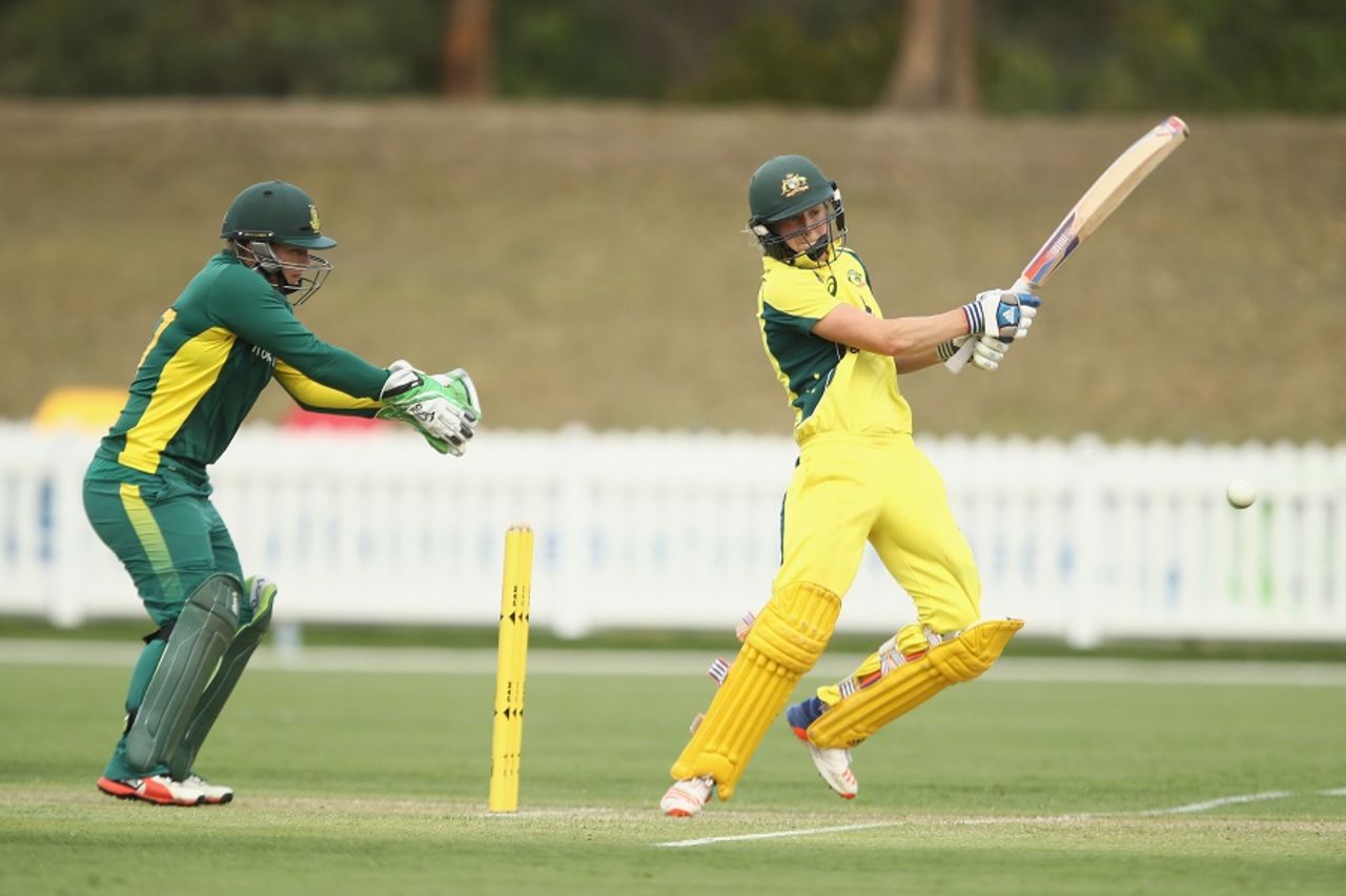 Ellyse Perry's 69 was her 16th half century in 22 games, Australia v South Africa, 4th women's ODI, Coffs Harbour, November 27, 2016
